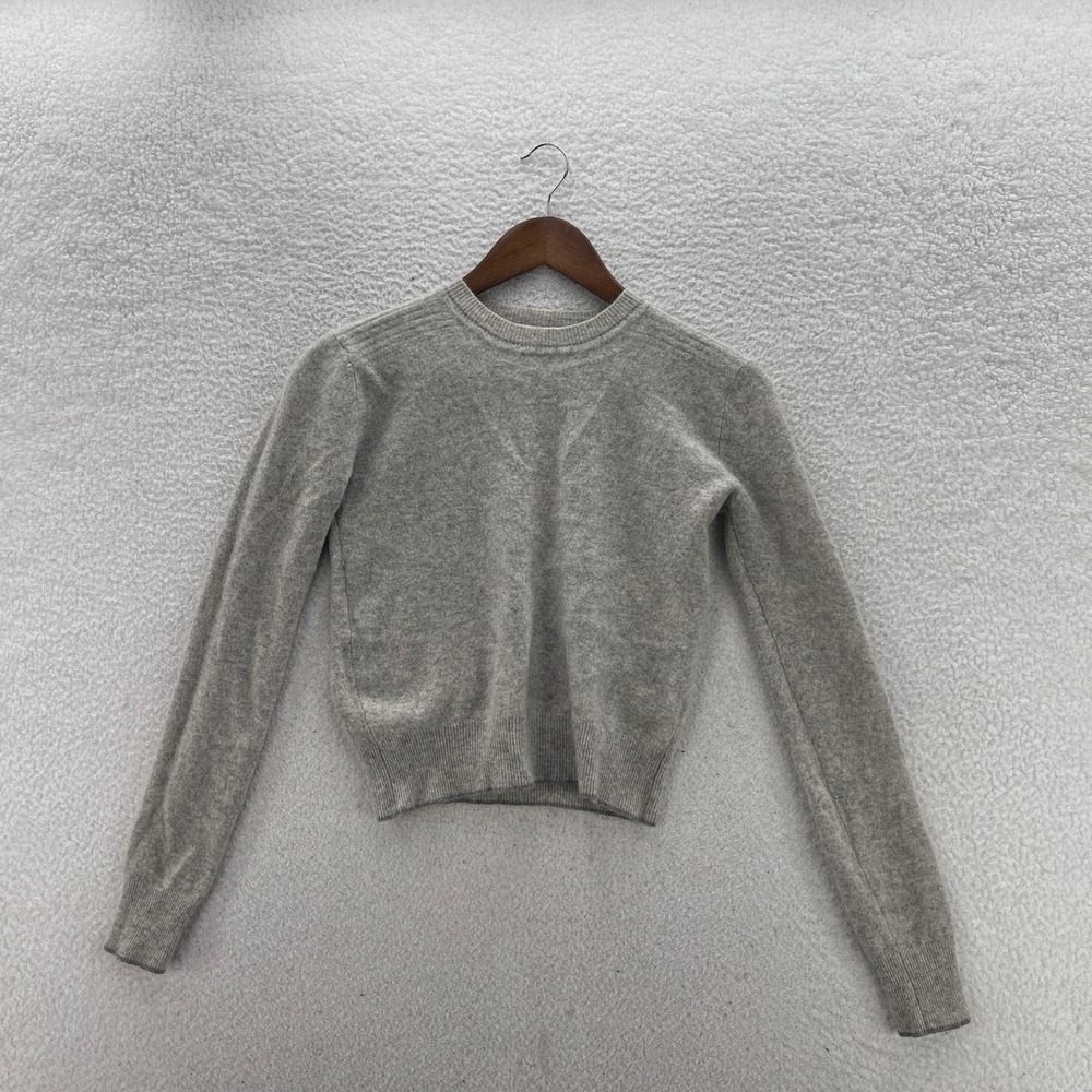La Ligne Gray Cashmere Crewneck Sweater